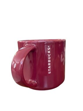 Starbucks Burgundy Coffee/ Tea Mug. 14 fl oz / 414 ml.